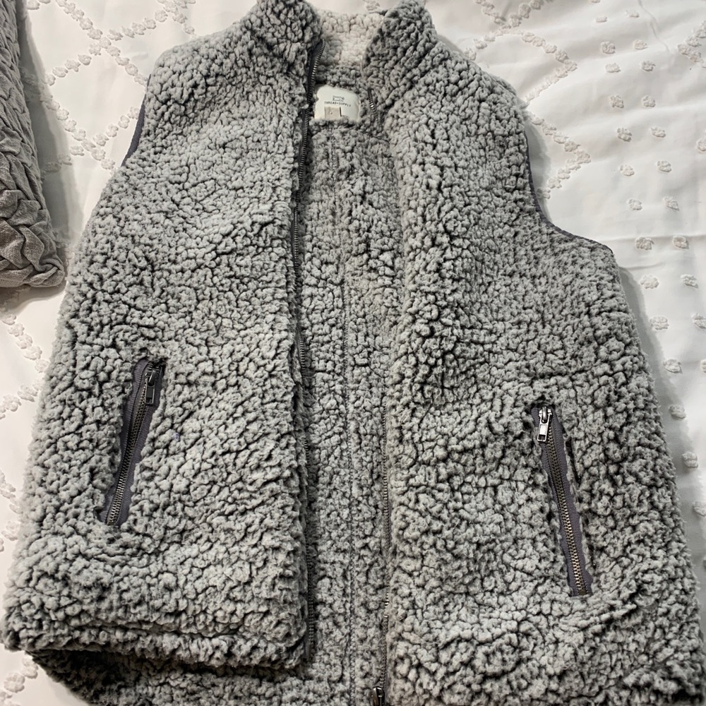 Authentic sherpa vest